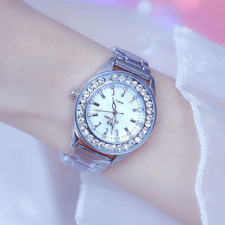 

Gold Women Wrist Watch Famous Luxury Brands Stylish Diamond Ladies Wrist Watches Rhinestone Dress Watch Women Montre Femme 2021