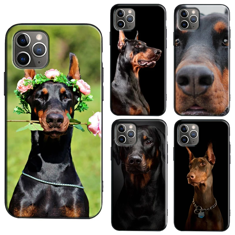 Чехол для телефона Doberman Pinscher Dog Для iPhone 11 12 Pro Max mini X XR XS 6S 8 7 Plus SE 2020 задняя
