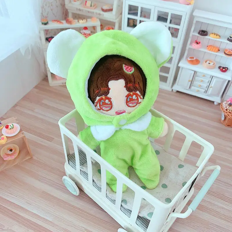 

Green15cm set 15cm baby clothes star cotton doll costume