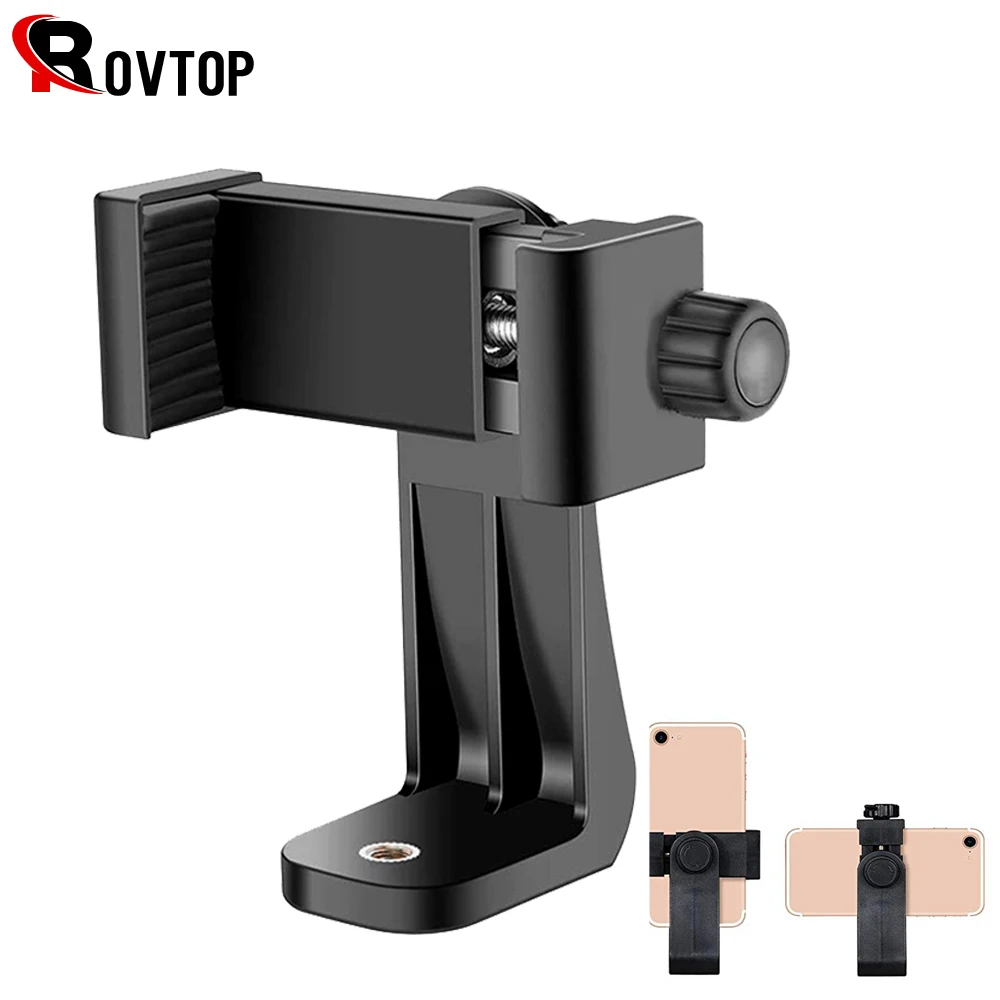 Rovtop штатив адаптер держатель для мобильного телефона вертикальный штатив с вращением на 360 для iPhone X 7 Plus samsung штатив