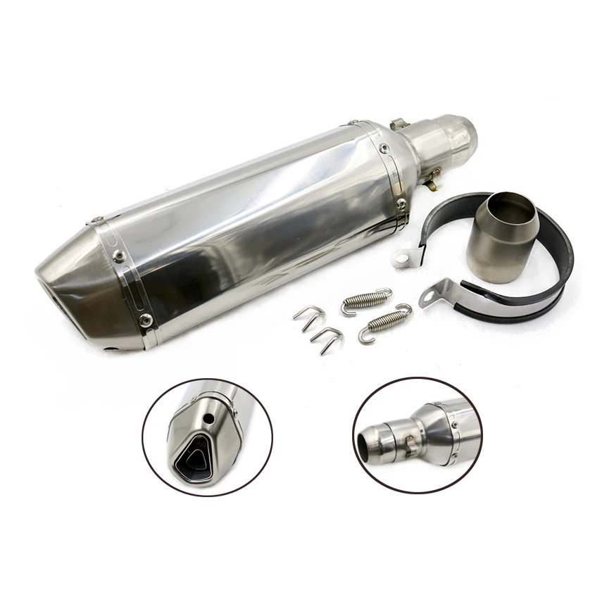 Универсальный 36-51 мм мотоцикл выхлопной модифицированный скутер для Akrapovic yoshimura глушитель GY6 ATV для PCX 150 MSX 125 50CC db killer - Цвет: M