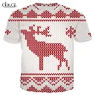 Рождественские Забавные футболки с оленями, Повседневная футболка с 3D принтом для мужчин и женщин, Рождественская семейная Одинаковая одежда, рождественские подарки
