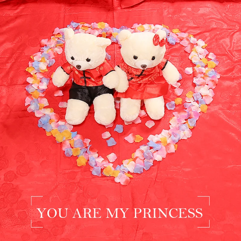 Романтические искусственные лепестки роз свадебные украшения аксессуары