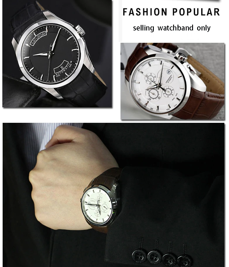 Ремешок для часов из натуральной телячьей кожи ремешок Tissot COUTURIER T035 T035617 627 T035439 с