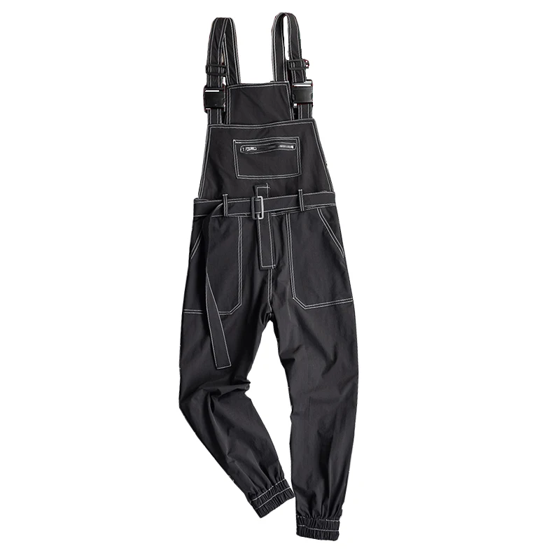 Japanese retro trend fashion Korean tooling overalls hip-hop wild loose sling one-piece leggings