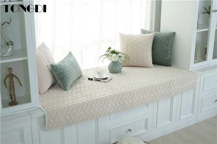 СОВРЕМЕННЫЙ ТОЛСТЫЙ Роскошный чехол для дивана Tongdi кружевное покрытие