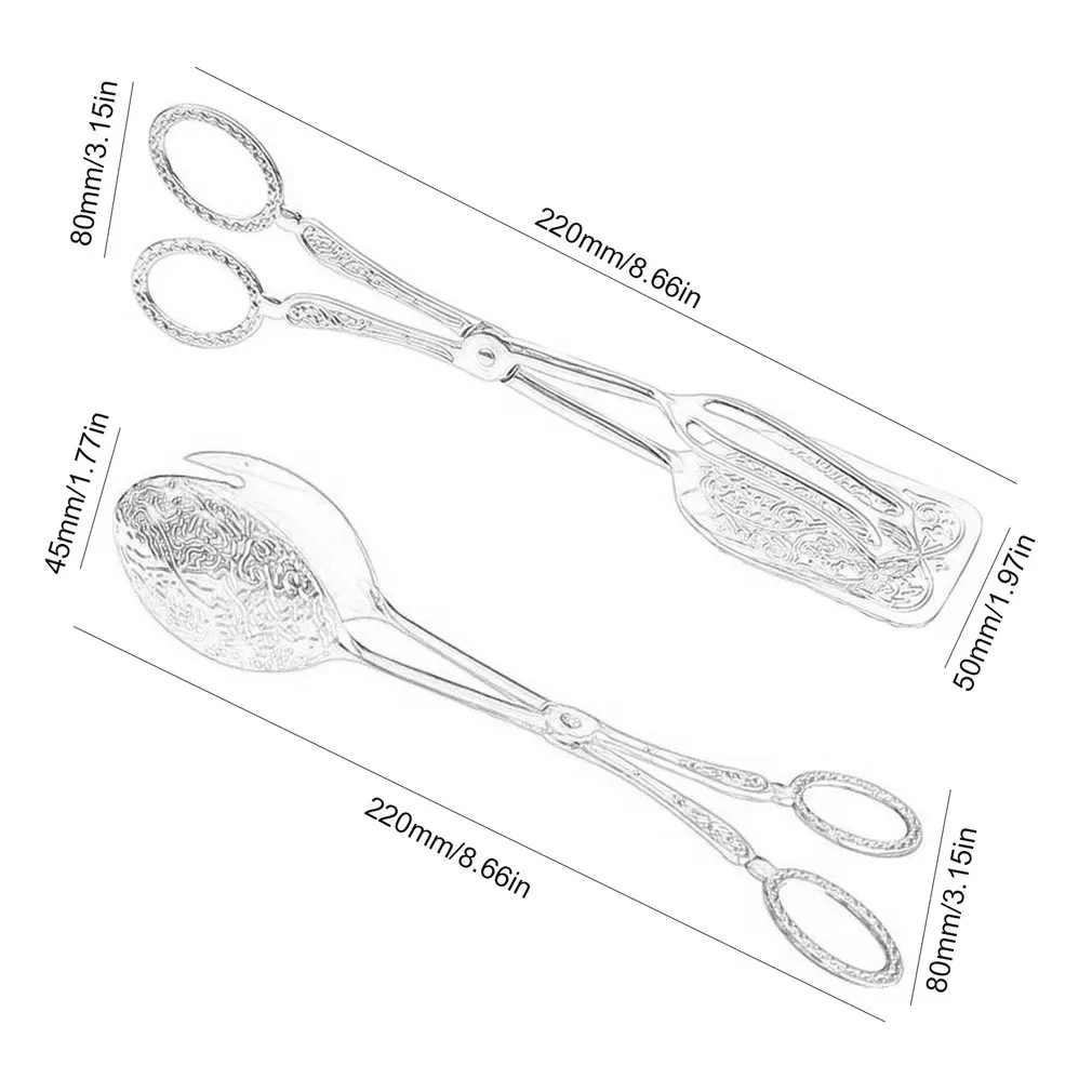 Зажим для торта в европейском стиле зажим из цинкового сплава салата снэков