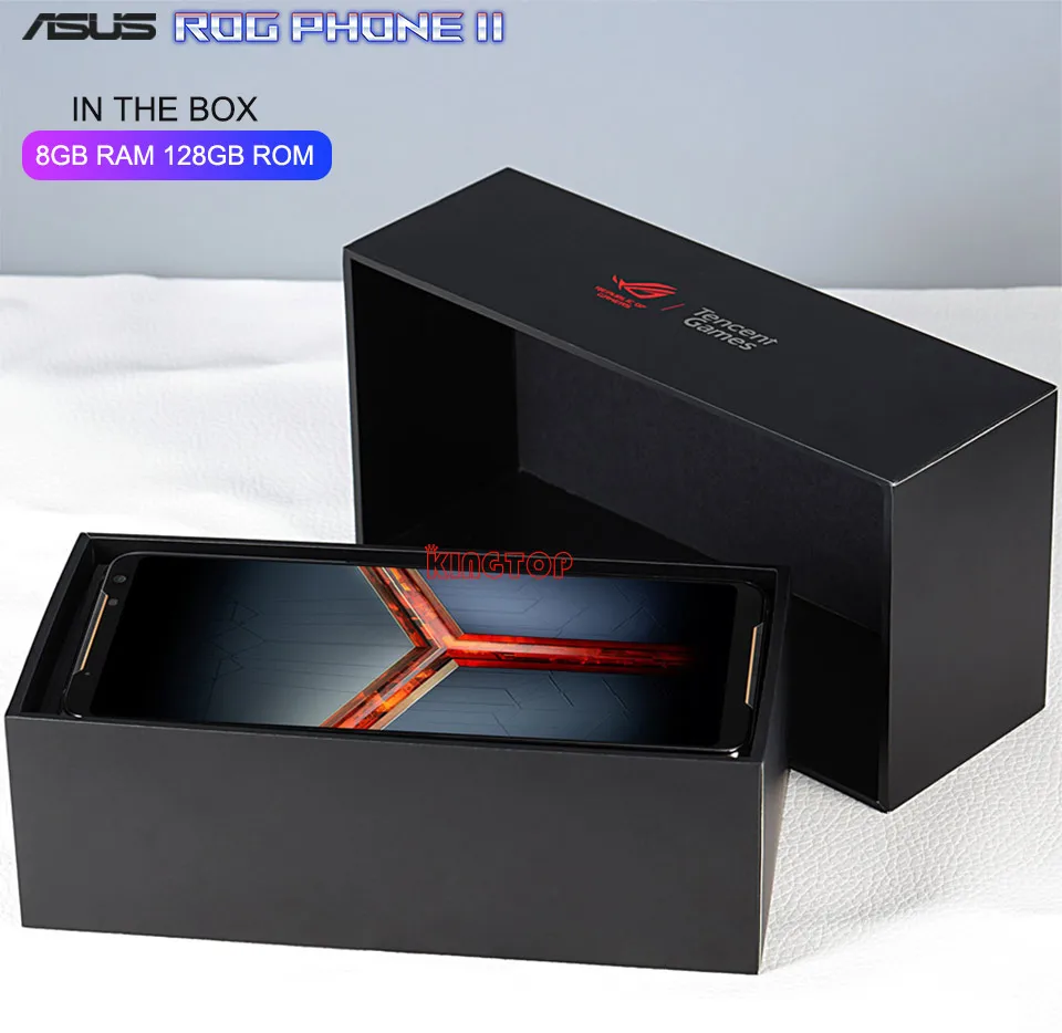 Мобильный телефон ASUS ROG Phone 2 с глобальной прошивкой 6,59 ”8G 128G Snapdragon 855 Plus 2,96 Ghz 48MP Android 9 6000mAh NFC игровой телефон
