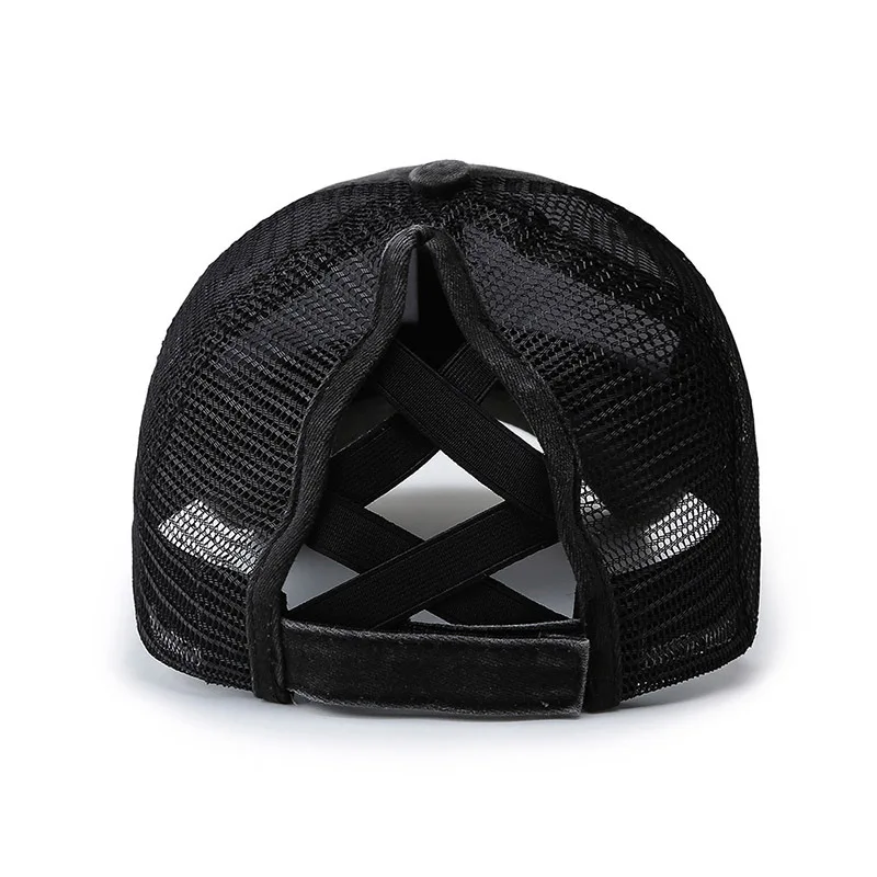 

Sun Hat For Women Black Breathable Baseball Cap Outdoor Ponytail Dome Adult Men Caps Retro Cowboy Casual Windproof Summer Hats