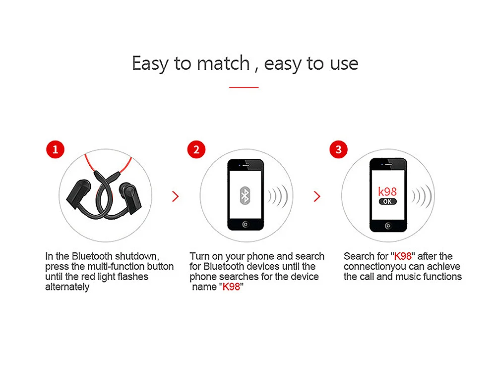 FBYEG K98 8 часов bluetooth наушники беспроводные bluetooth наушники Спортивная гарнитура стерео fone de ouvido с микрофоном для телефона музыка