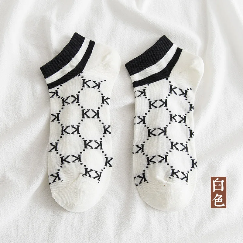 

Women's socks cotton tube boat letters fashion trend letters sports socks breathable sweat-absorbent new spring and summerseries