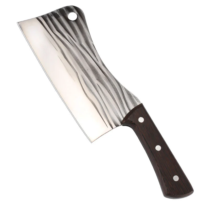 

Horizontal Striped Cleaver Slicing Cutting Knife Stainless Steel Forged Vegetable Meat Cutting Knife Kitchen Knife 1pc