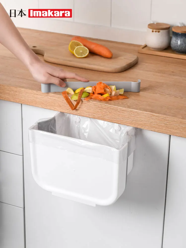 

Hanging trash can, kitchen foldable trash can kitchen trash bin household classification small storage bin