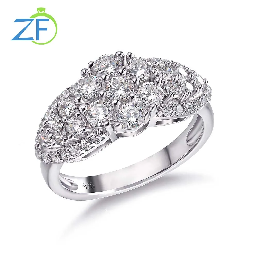 

GZ ZONGFA лучшие продажи 4A Кубический Цирконий 925 стерлингового серебра модные простые женские ювелирные изделия для свадьбы и вечерние