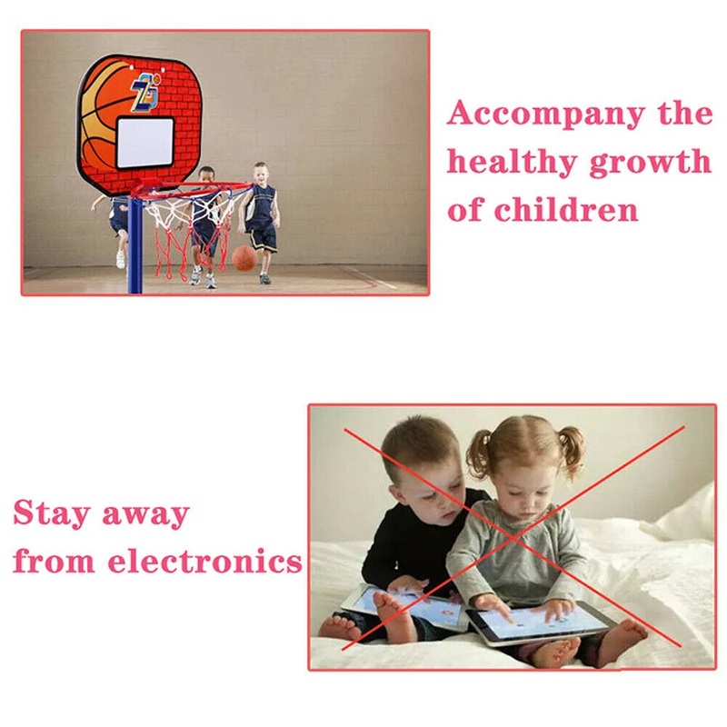 

Basketball Stands Height Adjustable Kids Basketball Goal Hoop Set Basketball For Boys Training Practice Accessories High Quality