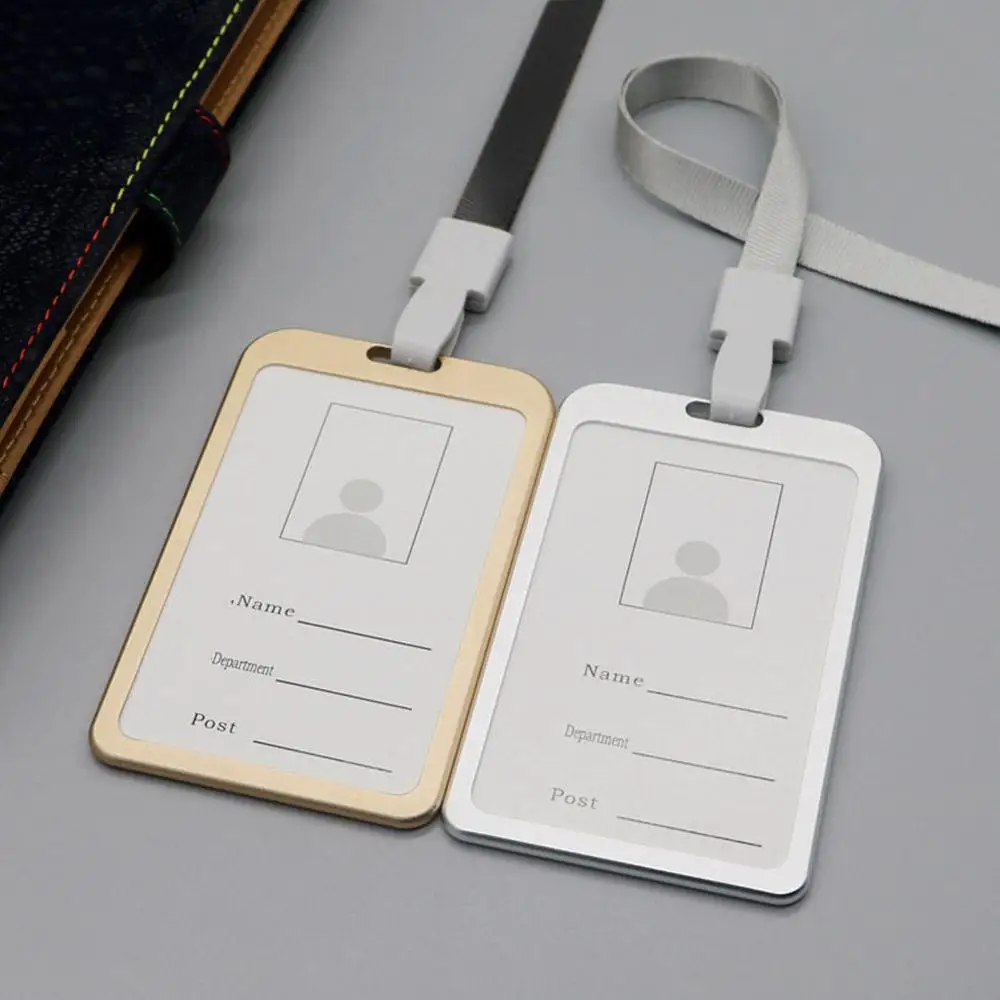 1 шт. металлический держатель для удостоверения личности визитница безопасности