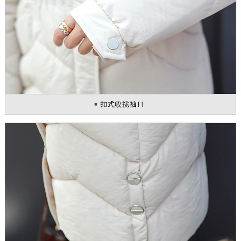 Новое поступление длинная парка женский пуховик с хлопковой подкладкой Толстая