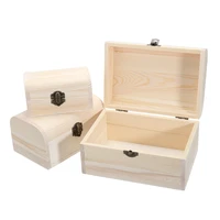 3pcs wooden antique chest treasure storage box chest wood jewelery craft home storage box xml