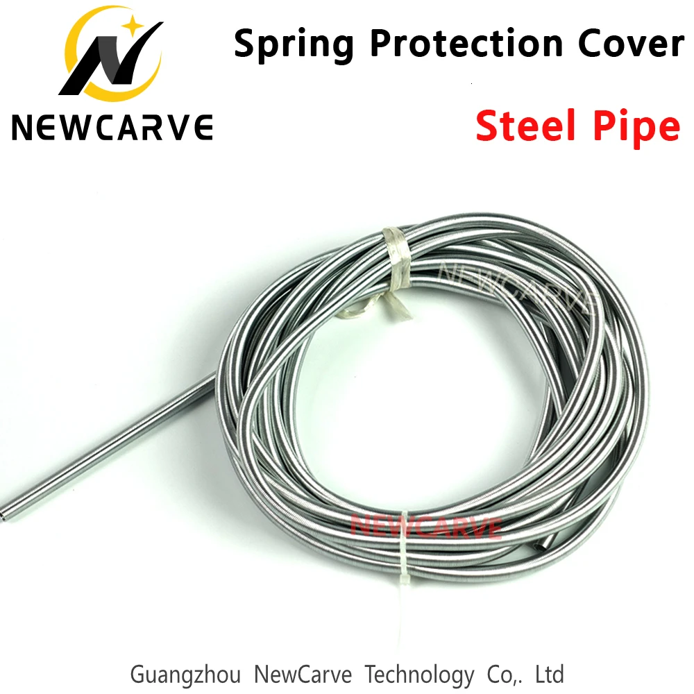 Spring Protection Cover Steel Pipe For Nylon Oil Pipe 4mm 6mm 8mm 10mm 12mm Diameter NEWCARVE
