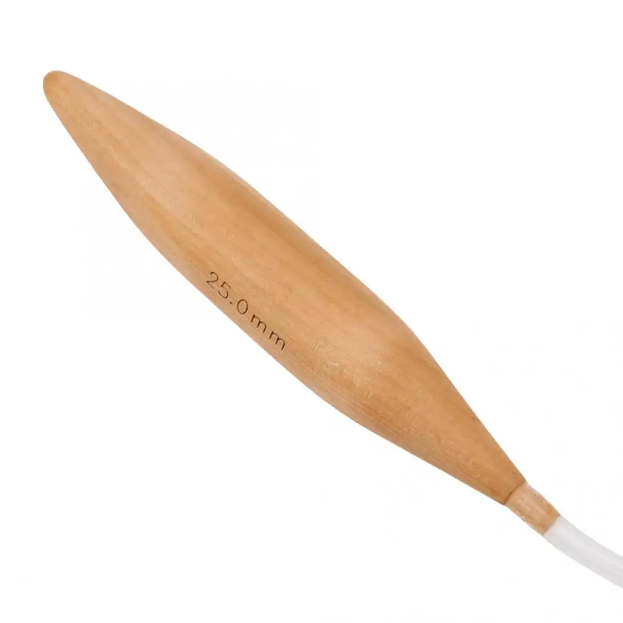 Круглая бамбуковая игла для вязания сделай сам прозрачный инструмент крючком 15