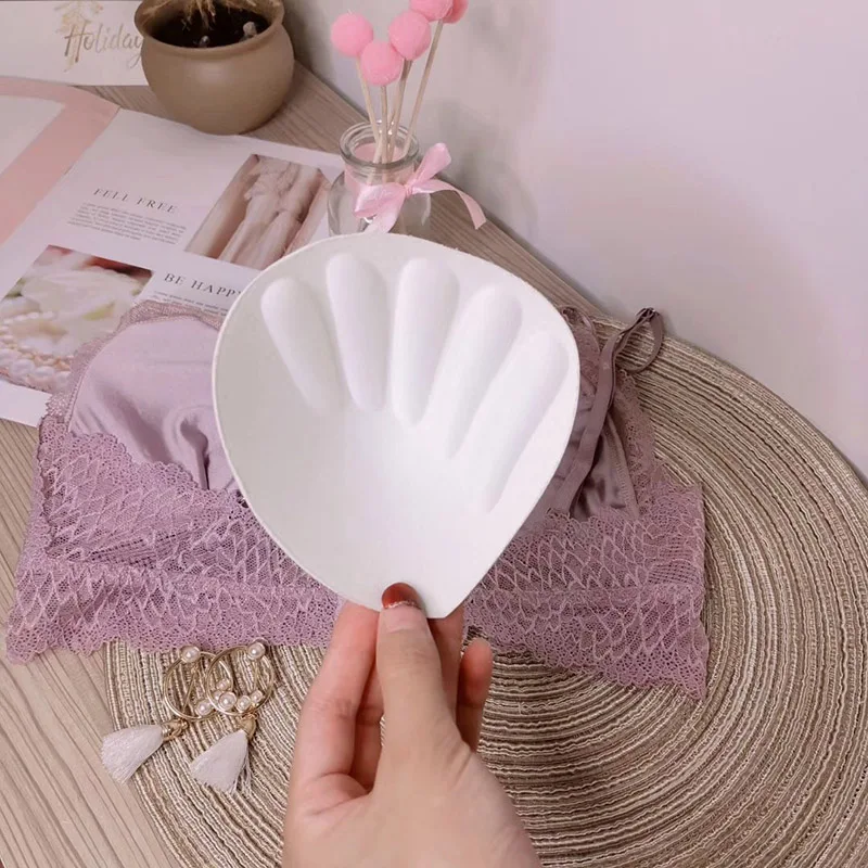 

Fashion Sexy Lady Ice Ribbon Breast Pad Wrapped Chest Two-Piece Lace Comfortable Breathable Bra Set