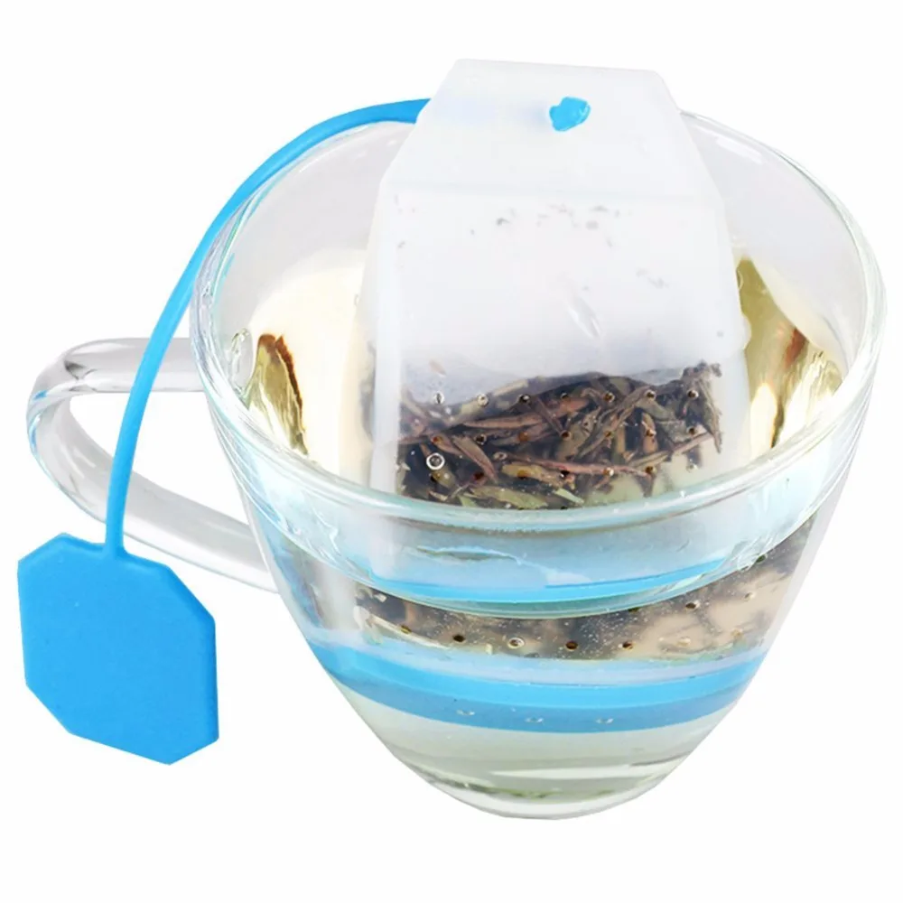 1Pcs Bag Style Silicone Tea Infusers Strainers Herbal Spice Filters Scented Kitchen Coffee Tools For Brewing | Дом и сад