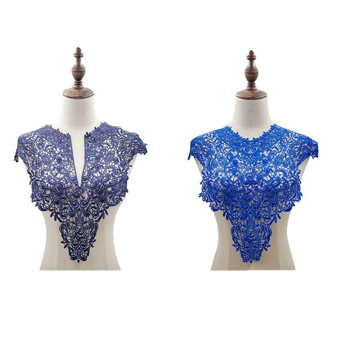 1 комплект полиэстер цветок кружевное украшение выреза DIY свадебное платье