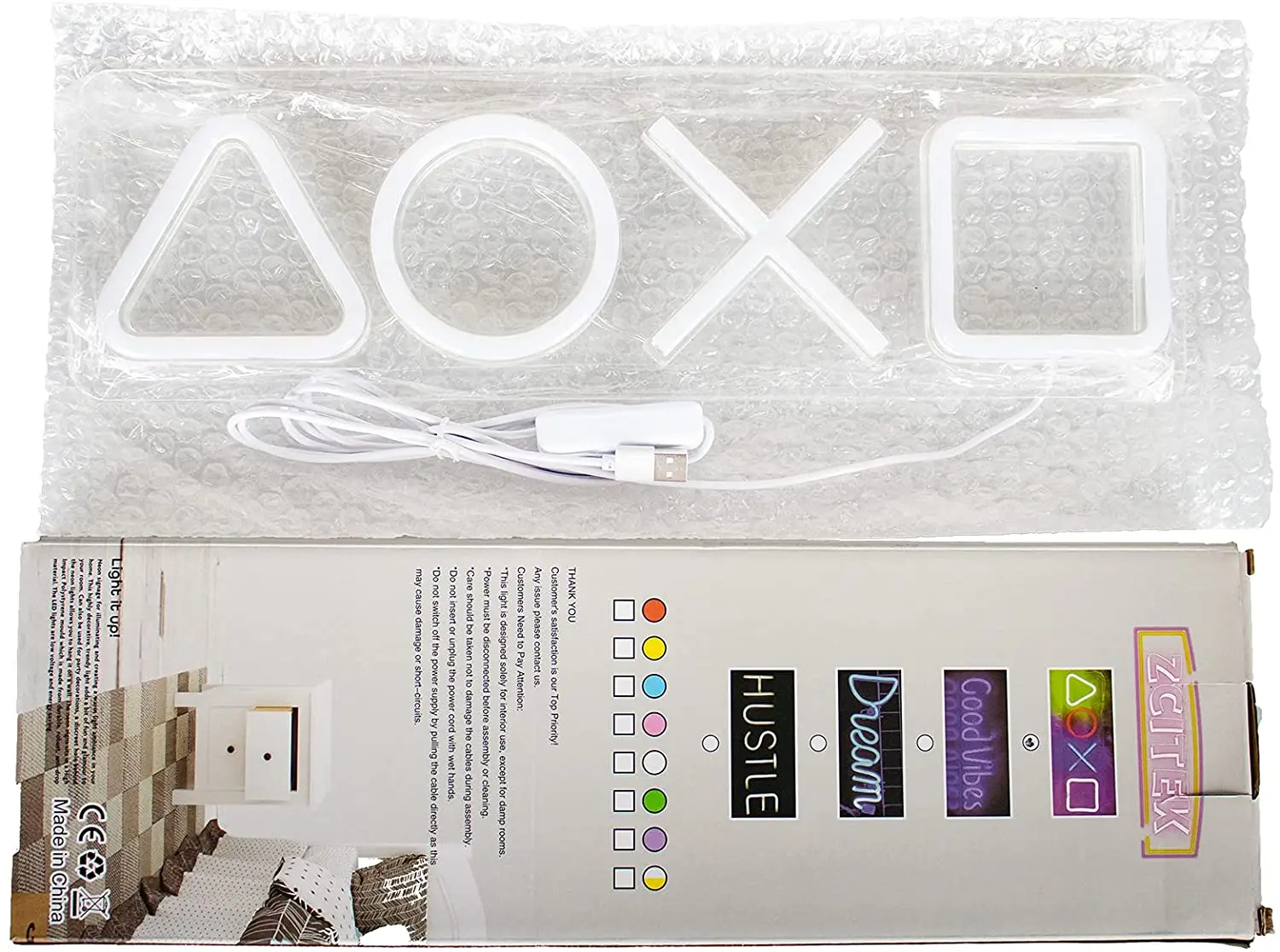 Игровой неоновый светильник Icon для PS4 декоративная лампа управления вывесками