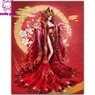 5D домашний декор японская гейша алмазная живопись кимоно Женская мозаика распродажа Стразы фотографии искусственная кожа полный дисплей