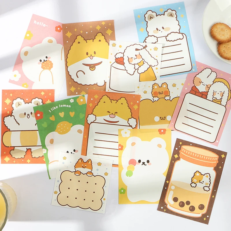 

6PCS/LOT hairy series fresh lovely message paper material paper memo pad