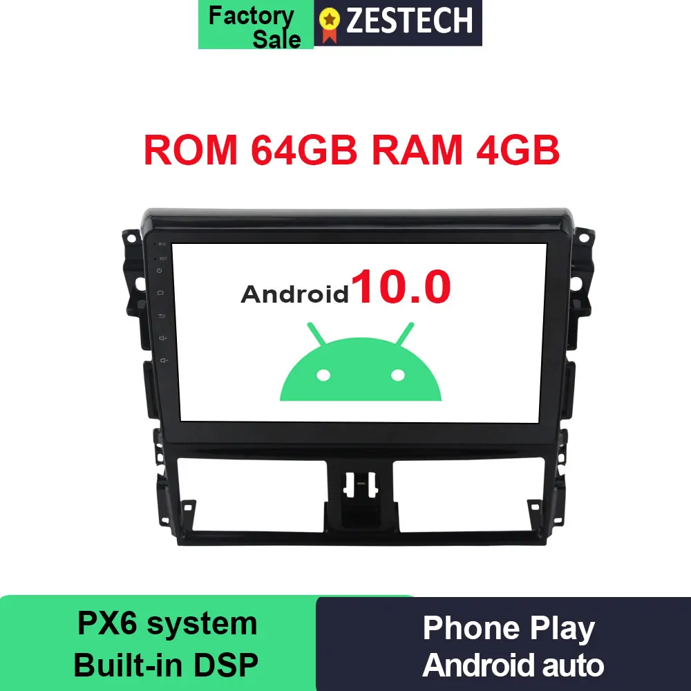 Android 9 0 2.5D ips 10 1 &quotgps Радио dvd-плеер автомобиля для Toyota YARiS Vios L 2014-2016 головное