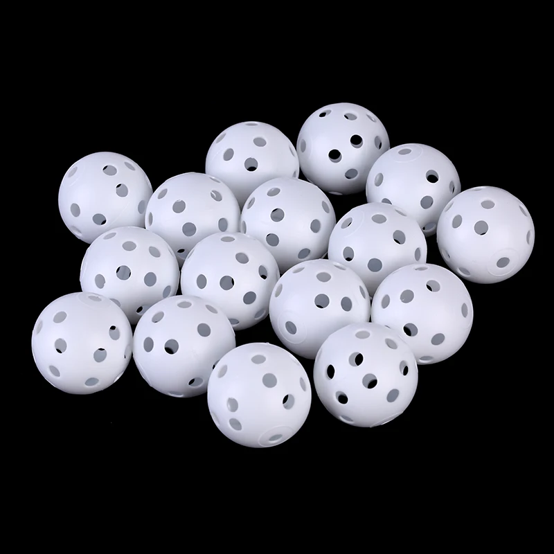 

Белые пластиковые эластичные шарики для гольфа с воздушным потоком, полые тренировочные средства для гольфа, спортивные аксессуары, тренир...