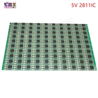 100pcspack dc5v ws2811 ic led circuit board pcb ws2811 led rgb pixel module ic 12mm led chip for led addressable modules