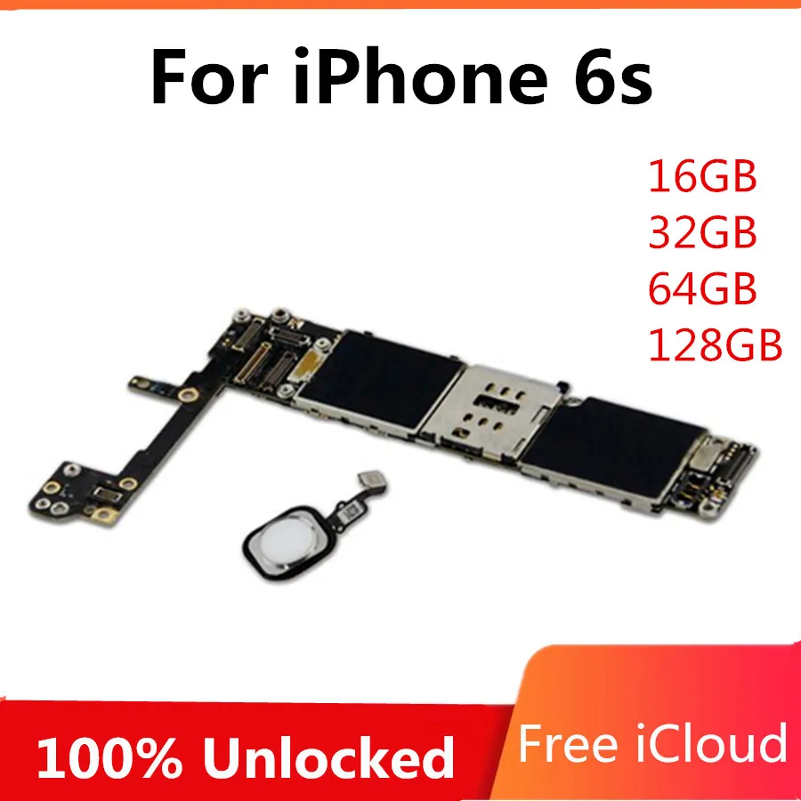16 ГБ 32 64 128 оригинальная материнская плата разблокировки для iphone 6S 4 7 дюймов