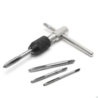 Набор ручных краны с винтовой резьбой M3 M4 M5 M6 с гаечным ключом, 5 шт.