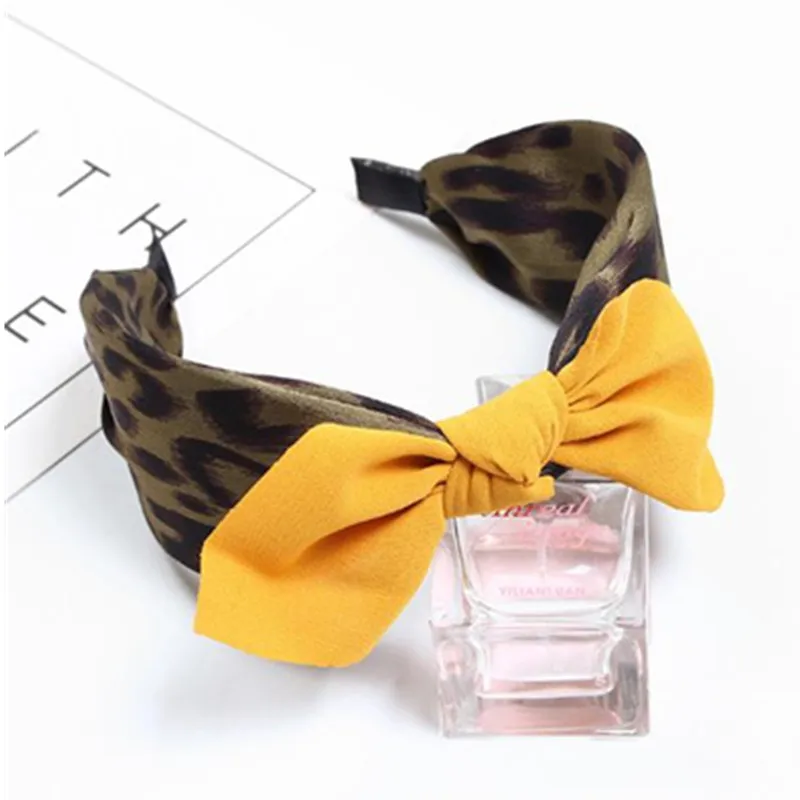 Ободок с леопардовым принтом Для женщин широкий животных повязка для головы