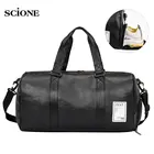 Кожаная спортивная сумка для фитнеса, тренировок, для мужчин и женщин, сумка для спорта, путешествий, багажа, путешествий, занятий йогой XA627WA