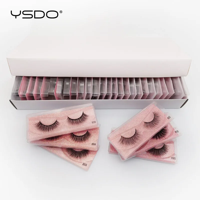 YSDO оптовая продажа ресниц 10/20/30/50/100 пар 3D норковые ресницы натуральные макияж