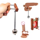 БДСМ деревянный шар Растяжитель с тяжелым кулоном секс-игрушки для мужчин пенис Мошонка пытки кротальный приспособление мяч Snasher секс-шоп