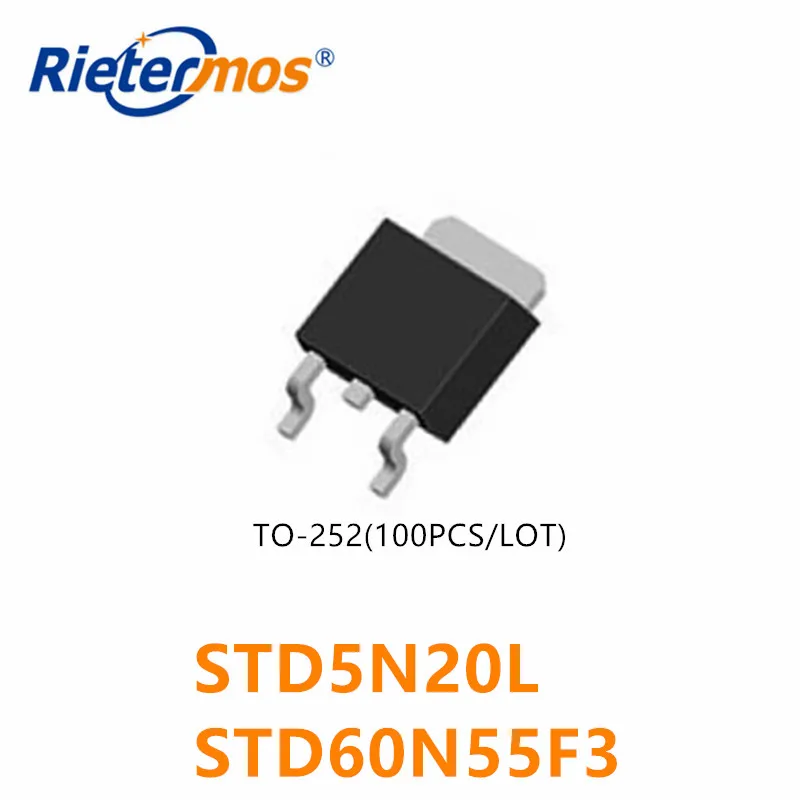 100 шт. STD5N20L D5N20L 5N20L 5N20 STD60N55F3 D60N55F3 60N55F3 60N55 до 252 оригинал|original| |