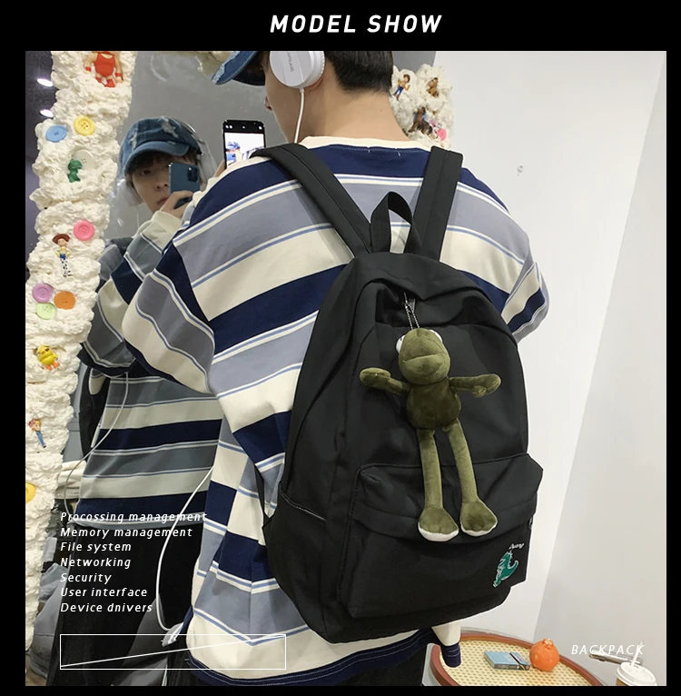 

BB820 2021 new students Mori fashion backpack super fire backpack men's casual all-match travel bag