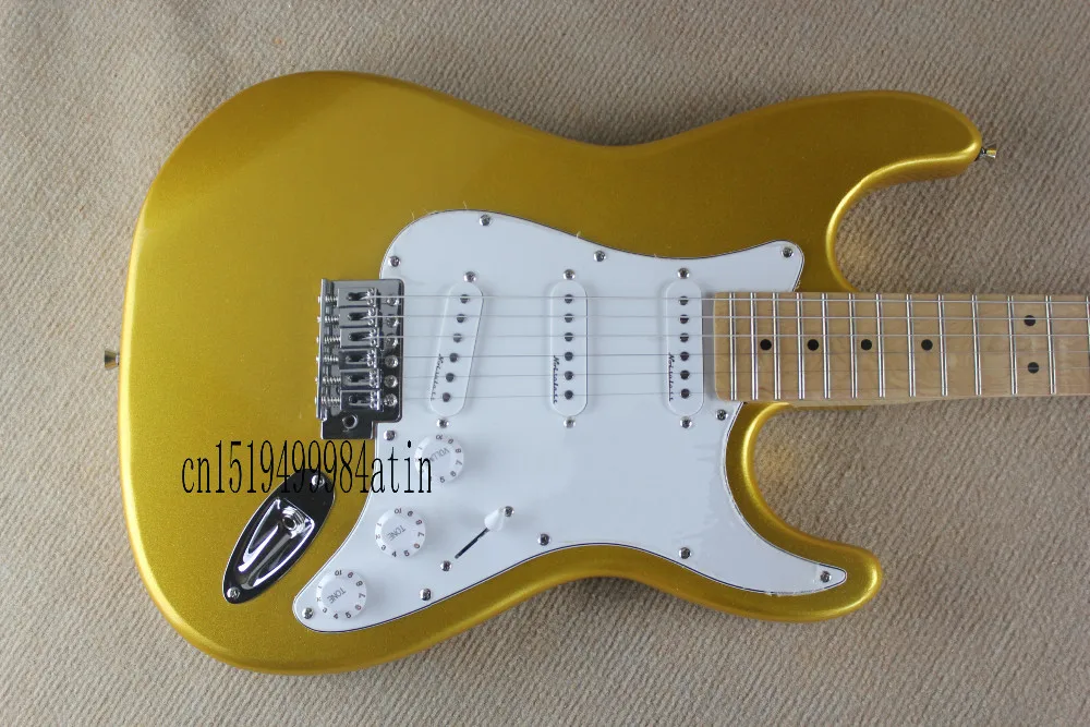Be Custom Shop Maer построенный 59 пользовательская электрогитара Золотая @ 2|Гитары| |