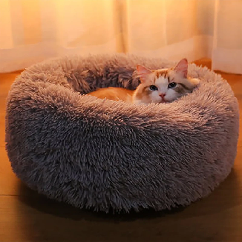 Конура супер мягкая пушистая собака Длинные Плюшевые лежанки кровать для