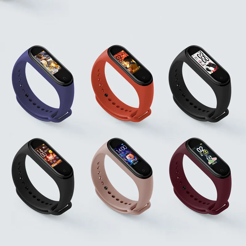 Оригинальный Смарт-браслет Xiaomi Band 4 цветной AMOLED экран смарт-Браслет фитнес-трекер