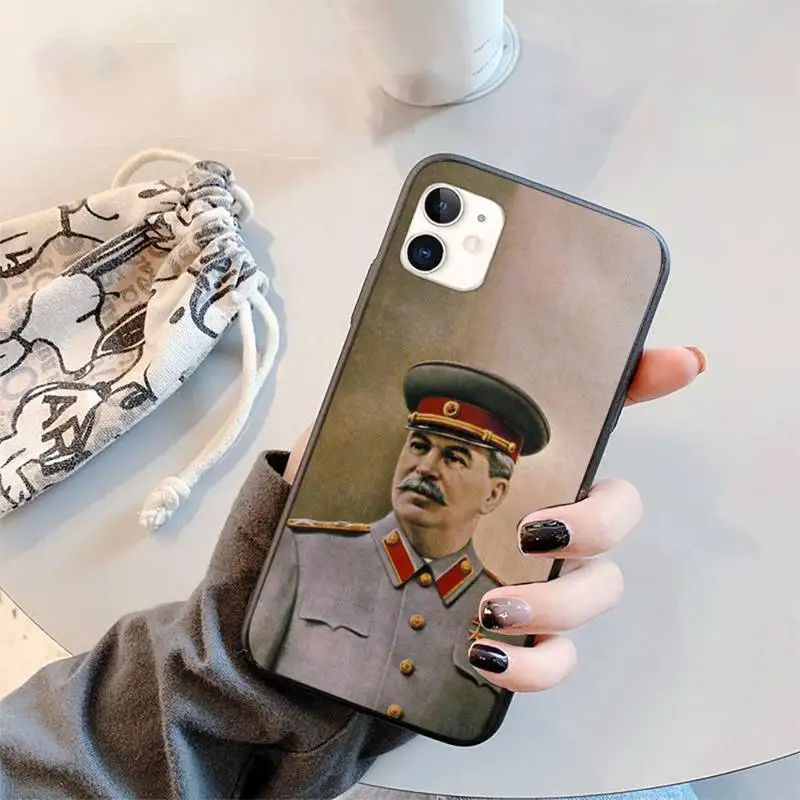 

Russian Commander Stalin Phone Case for iPhone 11 12 mini pro XS MAX 8 7 6 6S Plus X 5S SE 2020 XR