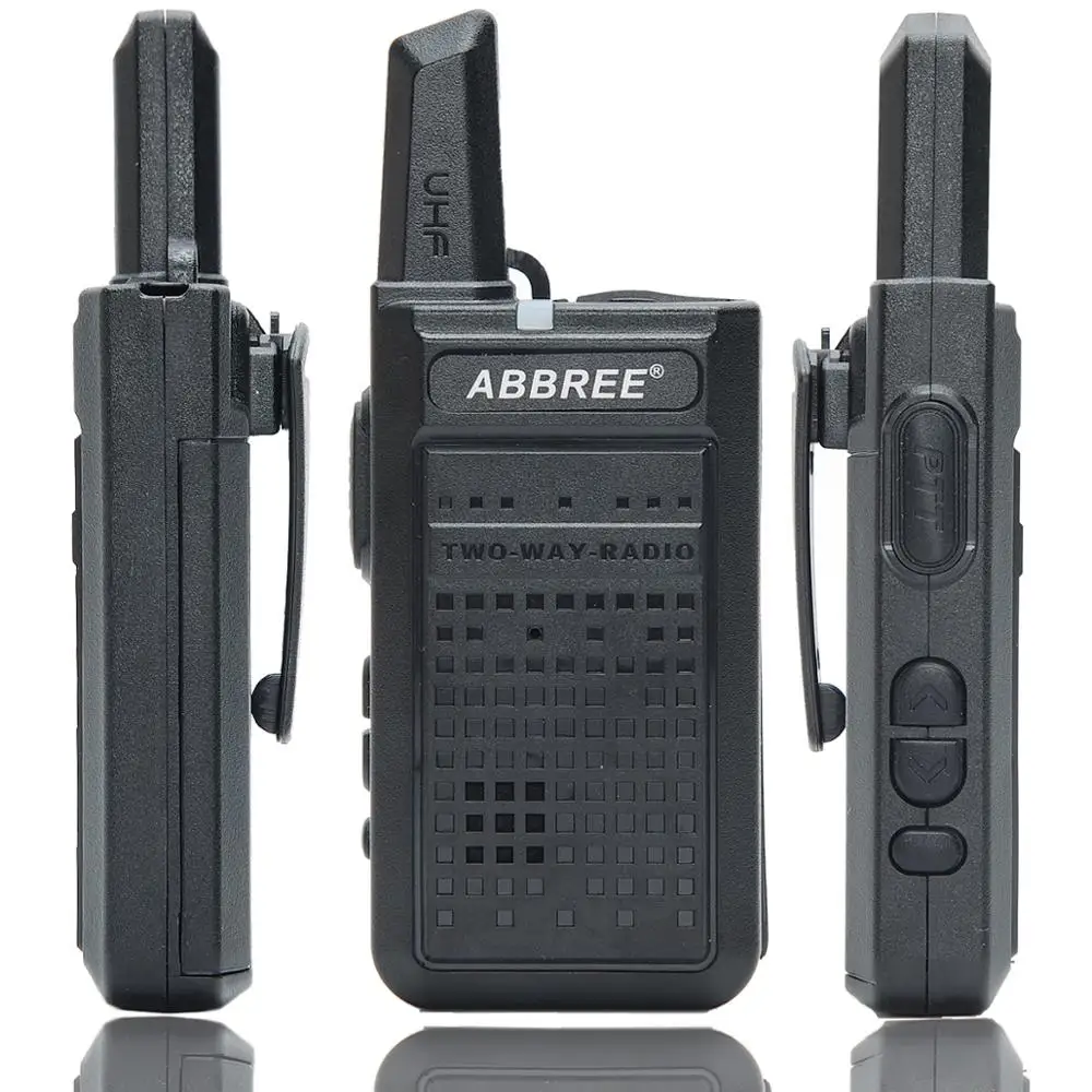 2 шт. ABBREE AR-A2 Мини Портативная рация USB зарядка VOX двухстороннее радио портативный приемопередатчик UHF 400-470 МГц