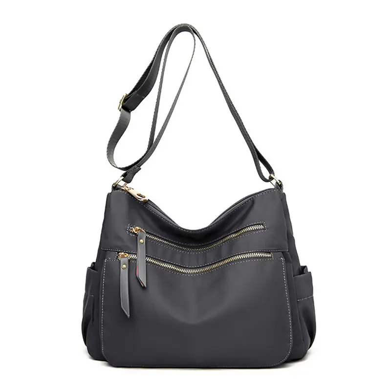 Gray Нейлон Оксфорд сумки через плечо для женщин Sac основной Femme роскошные сумки женские сумки дизайнерские сумки высокого качества Bolsa Feminina - Цвет: Gray