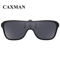 caxman polarized clip on flip up sunglasses over prescription eyewear for men women driving sun glasses one piece style
