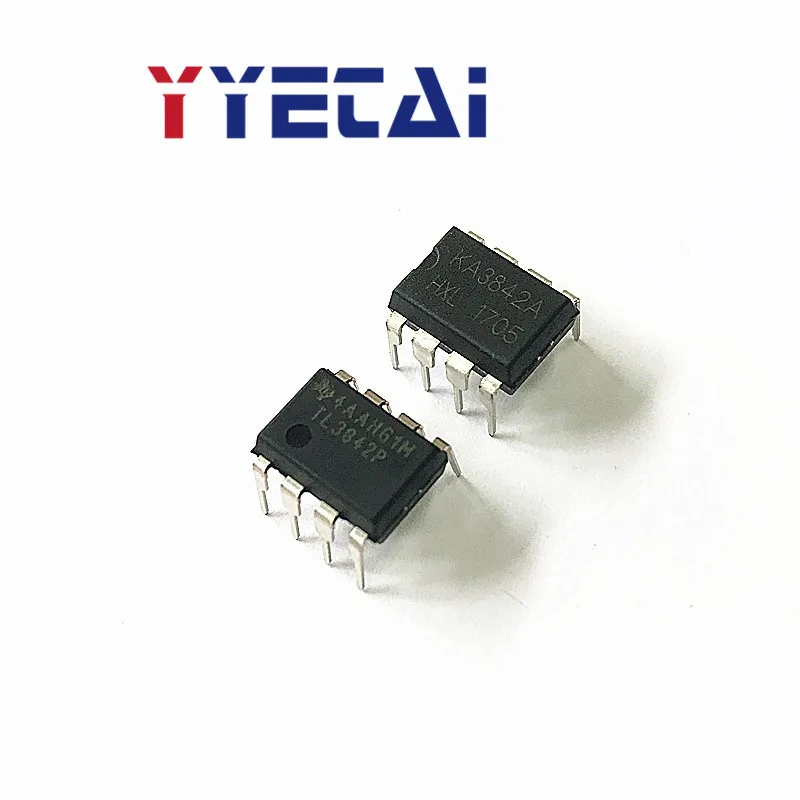 Новые Импульсные блоки питания TAI 10 шт. UC3842AN KA3842A TL3842P DIP-8, интеграция микросхем зарядного устройства
