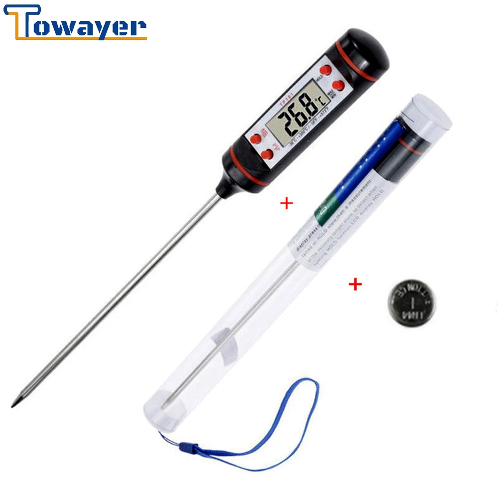 Кухня цифровой барбекю Еда термометр Мясо торт конфеты Фрай Сковорода гриль